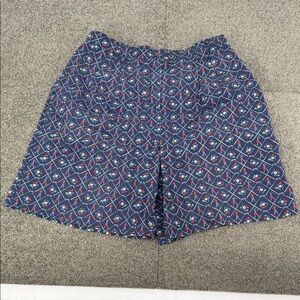Tail Shorts Wm 16 Vintage Navy Golf Patterned Bermuda Mom Novelty